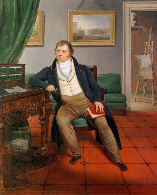 Alexandre-Francois-Louis De Girardin - (1777-1848) - The Artist and his Interior - Canvas