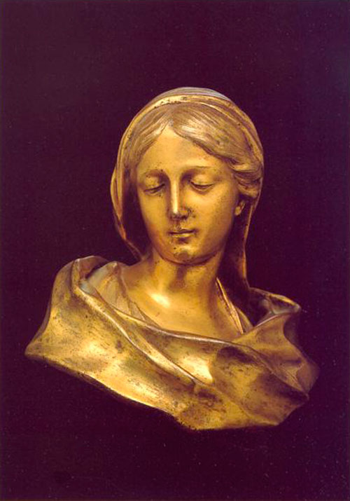 Francois Duquesnoy - (1594-1643) - The Virgin - Gilt bronze