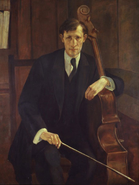 German School - (c.1920) - Portrait of a Musician - Canvas