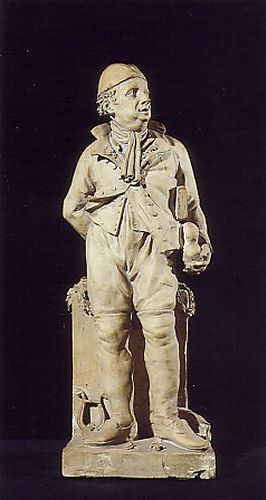 Giuseppe Sbravati - (Parma 1743-1818) 18th Century Italian School - Portrait of the Poet G.B.Casti - Terracotta