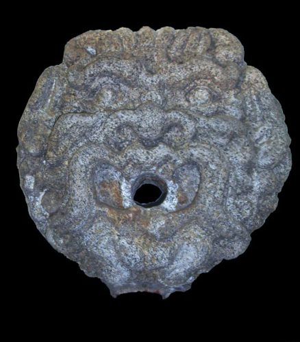 Italian Workshop - Grotesque Head for a Wall Fountain - Granite