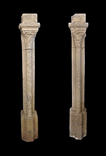 Northern France - 14th century Gothic Cloister - A Set of of Nine Columns - Limestone