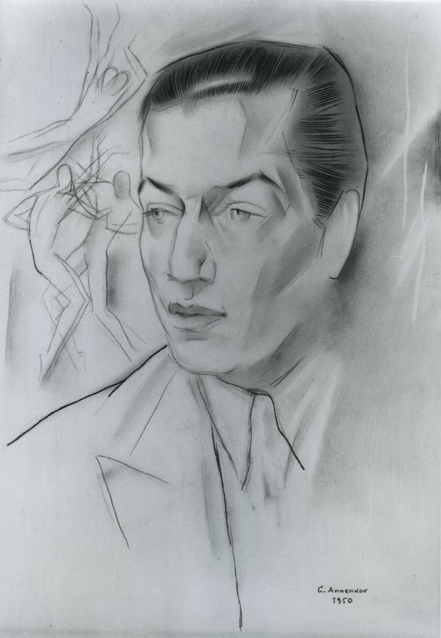 Yury Pavlovich Annenkov - Portrait of Serge Lifar (1905-1986)